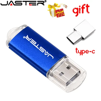 JASTER Color Mini OTG Pen Drive 64GB Brezplačno TIP-C darilo 32GB Pendrive 16GB Kovinski Usb 2.0 Flash Disk 8GB po Meri LOGO Memory Stick Slike