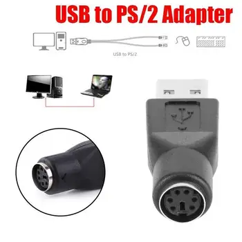 PS/2 Moški Na USB Ženski Port Adapter Pretvornik Za PS2 Računalnik Prenosni RAČUNALNIK Miške Spojnik Tipkovnice Dodatki Miške Vroče Slike