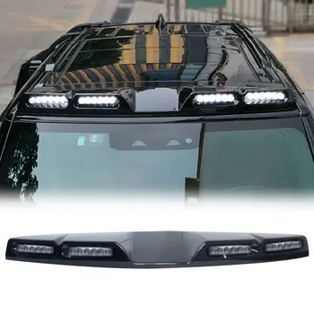 Vrh Strehe Svetlobe Pod za Land Rover Defender 2020 2021 Spredaj Strešni Spojler z DRL Lučka Lučka Led Bar Avto Zunanjost Deli Telesa Kit Slike