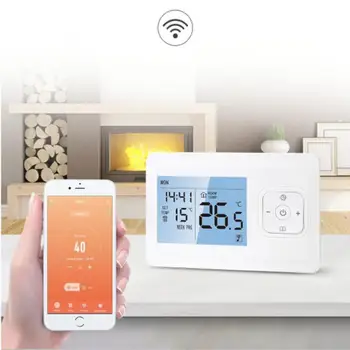 Smart Termostat Tuya App Nadzor 3a Programabilni Glasovni Nadzor Dela Z Alexa In Google Pomočnik Wifi Diy Smart Home Slike